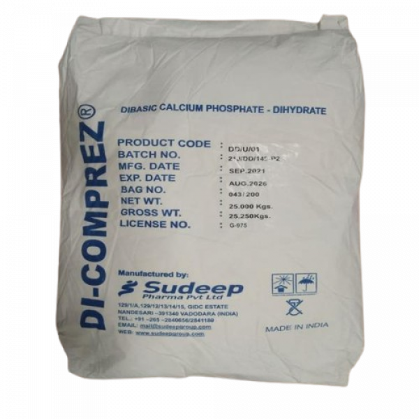 DI CALCIUM PHOSPHATE USP/BP DIHYDRATE (UNMILLED)/ SUDEEP PHARMA LIMITED/ INDIA