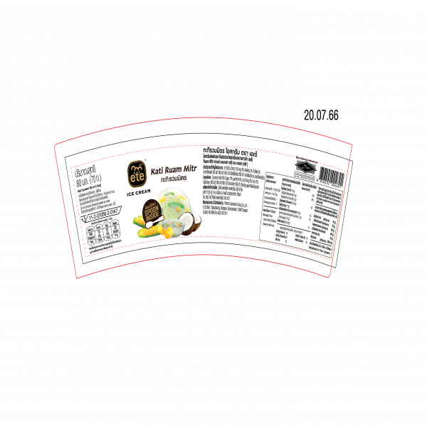 Ruam Mitr mixed coconut milk ice cream