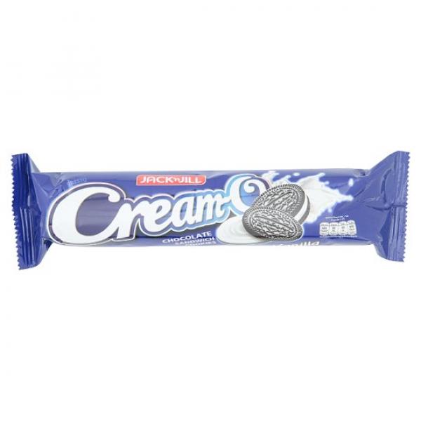 Chocolate Sandwich Cookies with Vanilla Flavoured cream