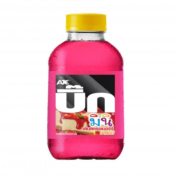 Carbonated drink  AJE BIG MINI STRAWBERRY CHEESE CAKE FLAVOUR