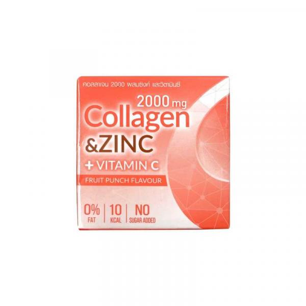 Fruit Punch Flavour Powder Drink Mixed Collagen Vitamin C And Zinc