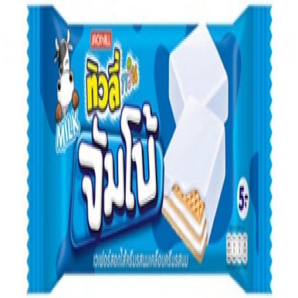 Milk Flavoured Cream Coated Wafer Filled With Milk Flavoured Cream