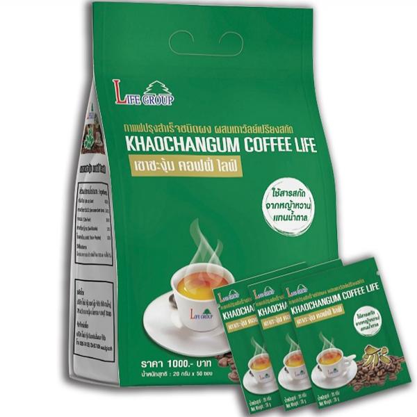 กาแฟปรุงสำเร็จชนิดผง ผสมสมุนไพรเถาวัลย์เปรียงสกัด