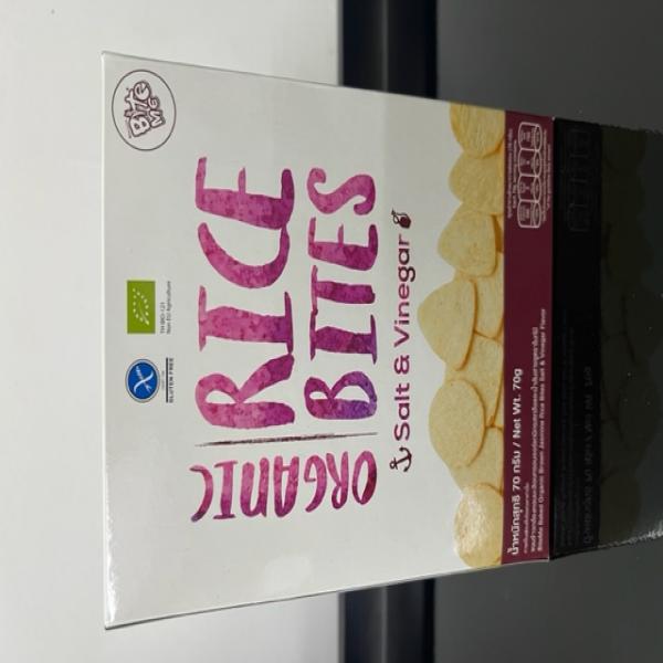 Organic Rice Bites Salt and Vinegar Flavor