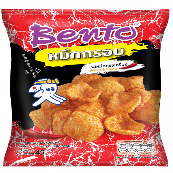 Crispy Snack with Grilled Squid sweet & spicy