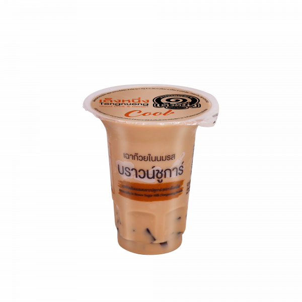 Grass Jelly In Brown Sugar Milk
