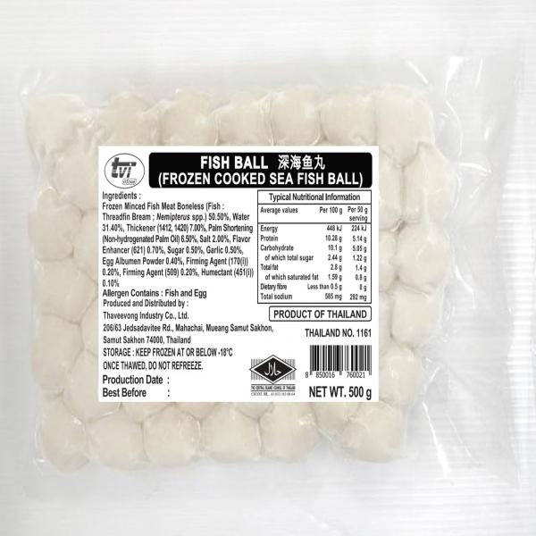 FISH BALL : FROZEN COOKED SEA FISH BALL
