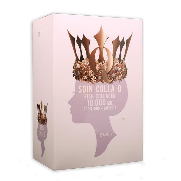 โซอิน คอลลา คิว (ผลิตภัณฑ์เสริมอาหารไฮโดรไลซ์ ฟิช คอลลาเจน, แอล-กลูตาไธโอน, วิตามินซี, แอล-ซิสเทอีน, ไกลซีน, วิตามินอี,วิตามิน เอ, ซีลีเนียม)