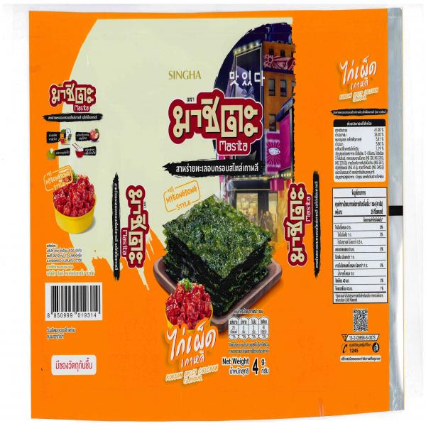 KOREAN STYLE ROASTED SEAWEED KOREAN SPICY CHICKEN FLAVOUR