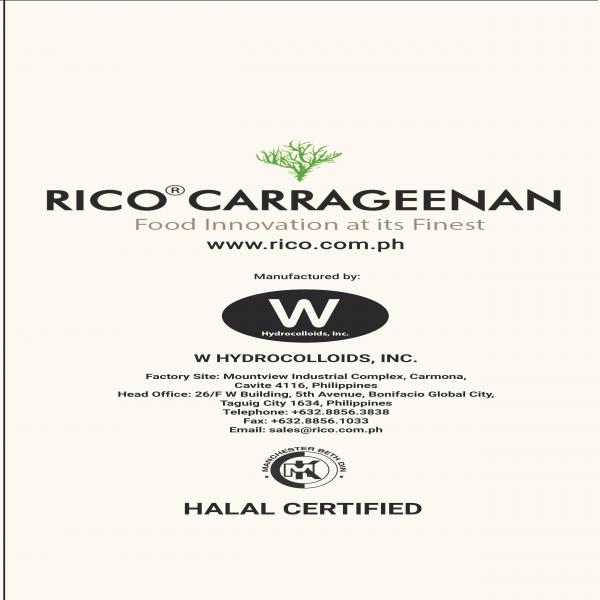 เซมิ-รีไฟน์ แคร์ราจีแนน (วัตถุเจือปนอาหาร) (ตราริโค)/Semi-Refined Carrageenan (Food Additive) (RICO ®) / Philippines