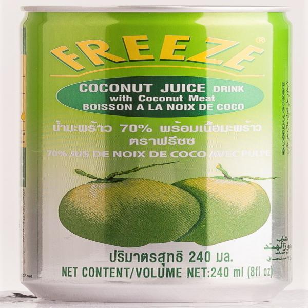 น้ำมะพร้าว 70%  พร้อมเนื้อมะพร้าว