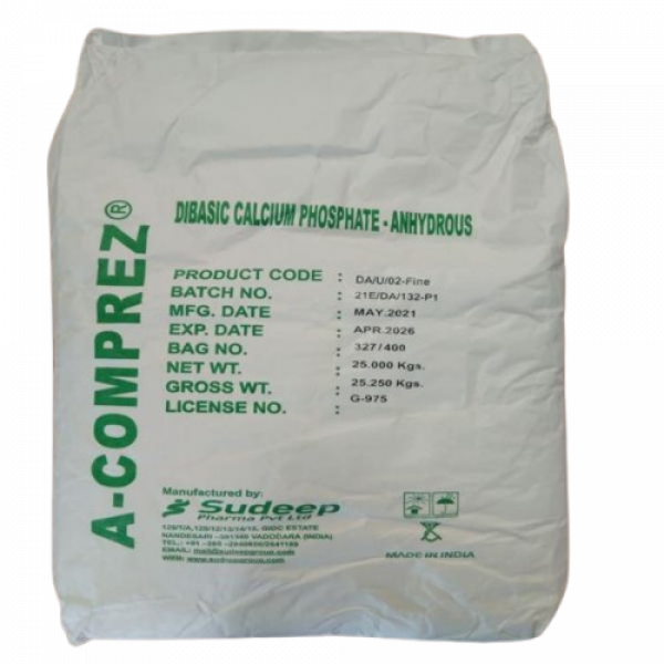 DICALCIUM PHOSPHATE ANHYDROUS FINE GRANULAR/ SUDEEP PHARMA LIMITED/ INDIA