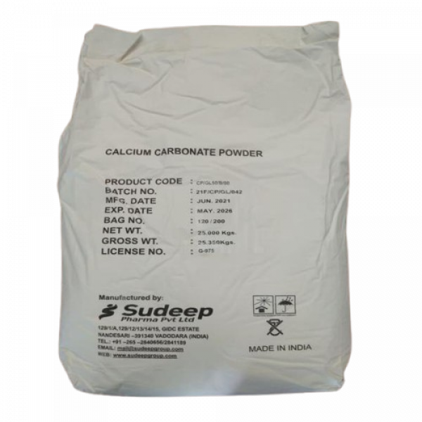 CALCIUM CARBONATE POWDER GL BP/ SUDEEP PHARMA LIMITED/ INDIA