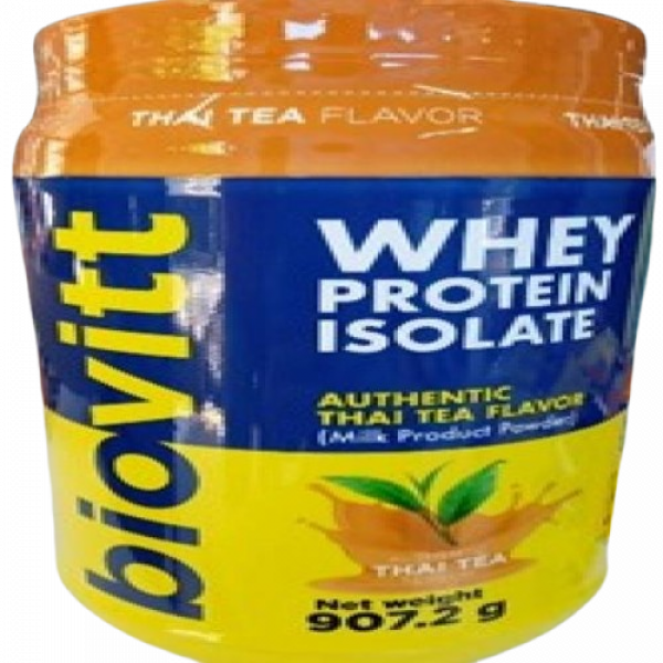 Biovitt Whey Protein Isolate Authentic Thai Tea Flavor (Thai Tea Flavor Milk Product Powder)