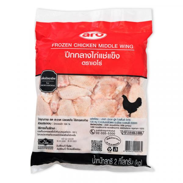 ปีกกลางไก่แช่แข็ง