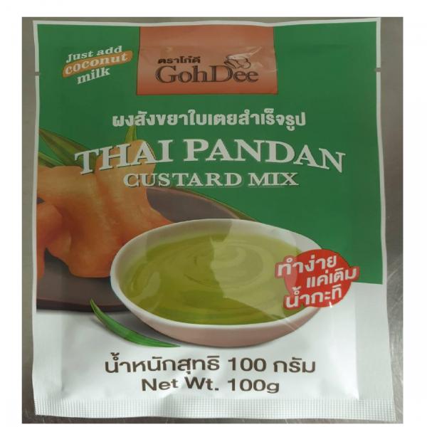 Thai Pandan Custard Mix Gohdee Brand