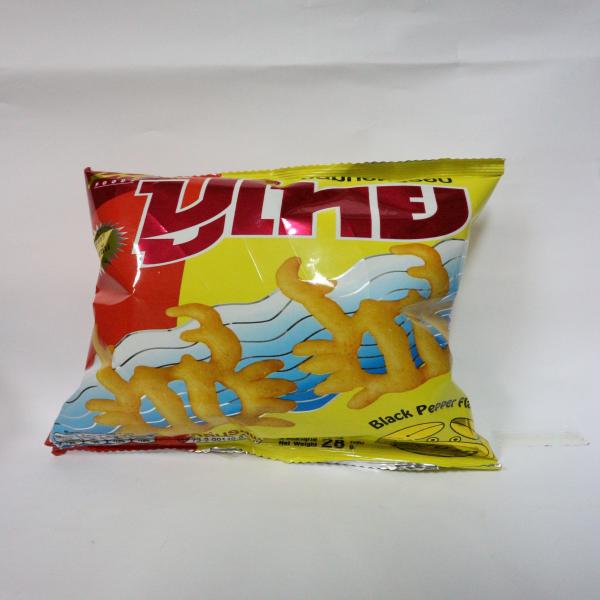 CRISPY SNACK PU THAI BRAND BLACK PEPPER FLAVOR