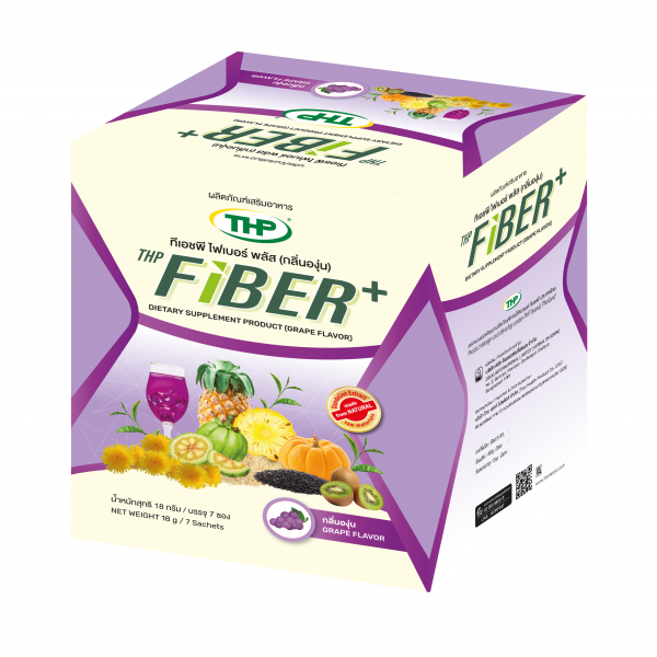 THP Fiber plus dietary supplement product (Grape flavor)