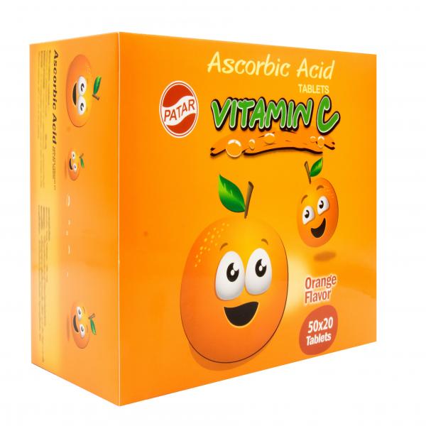 แอสคอร์บิค แอซิด แท็บเล็ต (วิตามินซี) (กล่อง 50 ซอง)