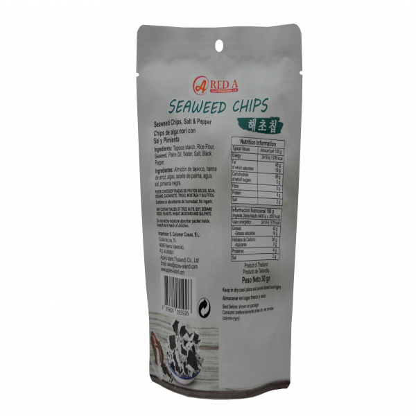 Seaweed Chips Salt & Pepper