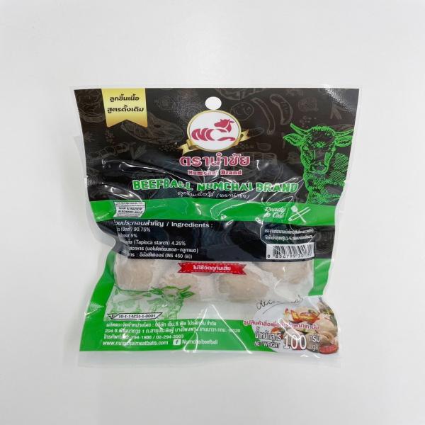 BEEFBALL (NUMCHAI BRAND) (Medium size , Net weight 100 g.)