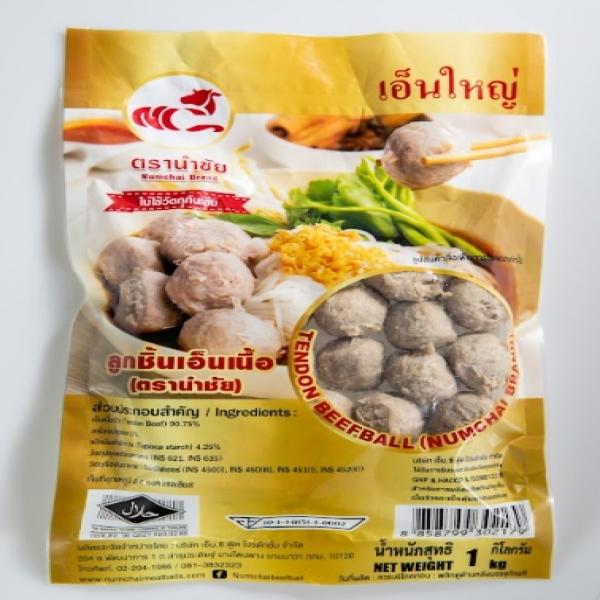 TENDON BEEFBALL (NUMCHAI BRAND) (Large size , Net weight 1 kg.)
