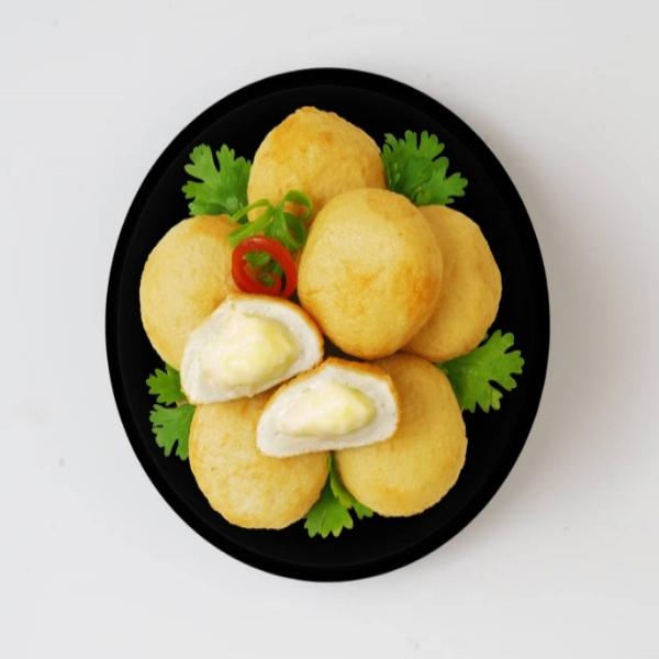 FISH TOFU BUN STUFFED WITH  CHEESE / FISH TOFU STUFFED WITH CHEESE / FISH BUN STUFFED WITH CHEESE