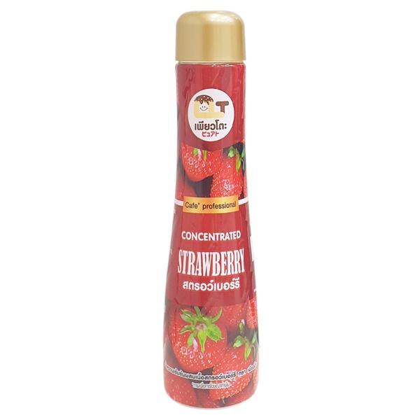 น้ำหวานเข้มข้นผสมเนื้อสตรอว์เบอร์รี