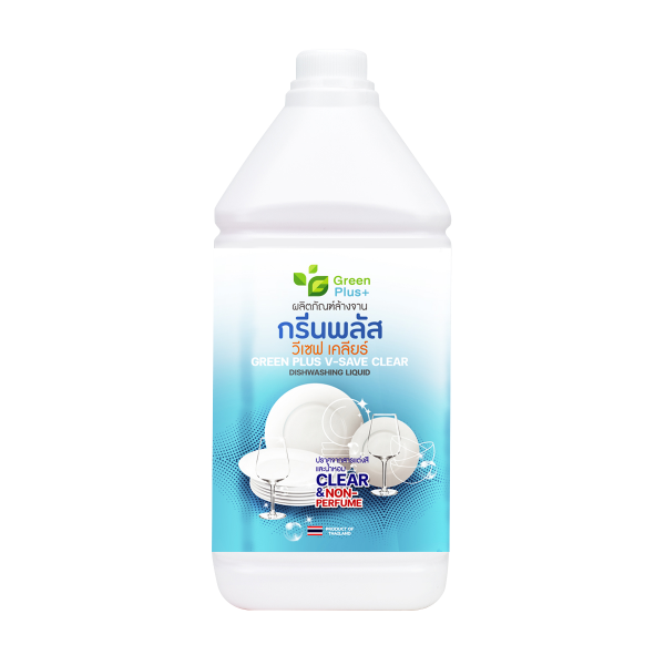 ผลิตภัณฑ์ล้างจาน กรีนพลัส วีเซฟ เคลียร์