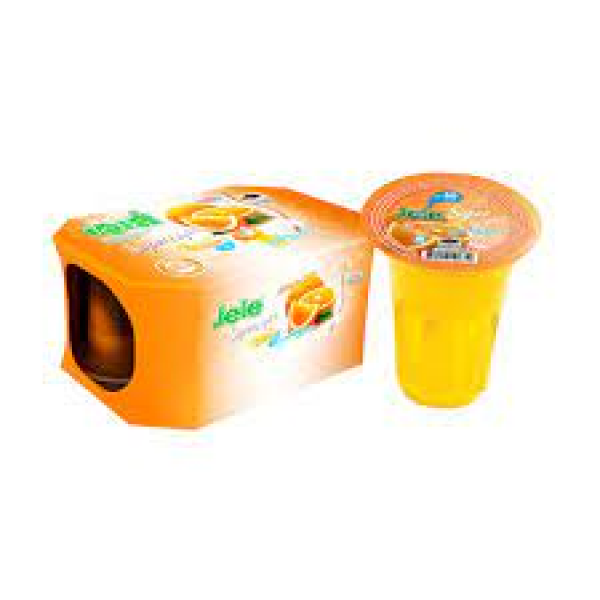 Jelly Carrageenan Mixed Konyakku and 15% White Grape Juice Orange Flavour