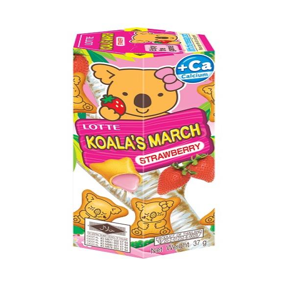 KOALA'S MARCH STRAWBERRY BISCUITS WITH STRAWBERRY CREAM FILLING ( LOTTE ®)