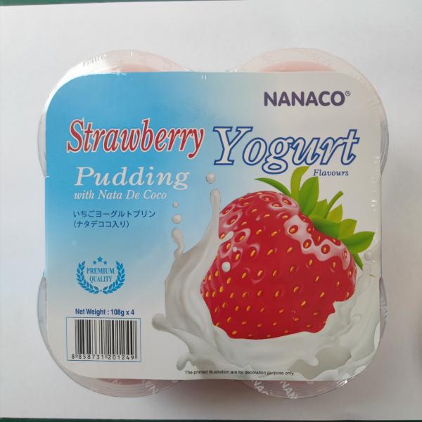 STRAWBERRY YOGURT FLAVOUR PUDDING