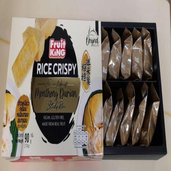 Rice Crispy Freeze Dried Monthong Durian Sticky Rice (Box)