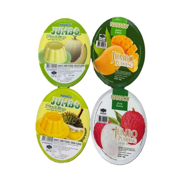 JUMBO PUDDING (DURIAN, HONEY MELON, LYCHEE, MANGO)