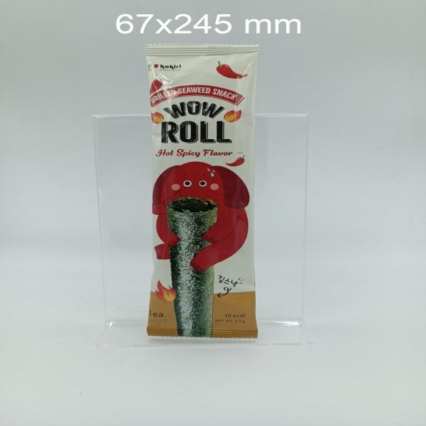 KOKIRI WOW ROLL BRAND GRILLED SEAWEED ROLL SNACK HOT SPICY FLAVOR
