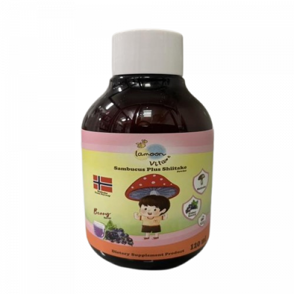 Sambucus Plus Shiitake Powder Dietary Supplement Product (La-moon Vita Brand)