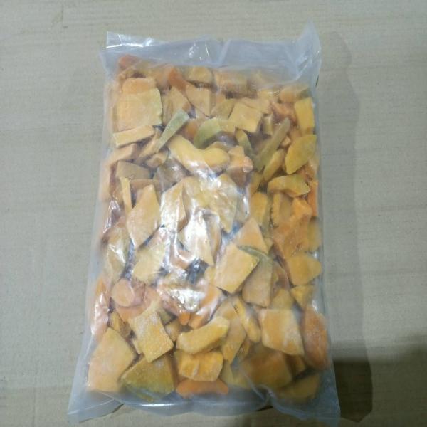 ฟักทองหั่นสไลด์แช่แข็ง