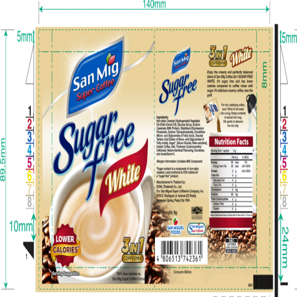 ซาน มิก ซุปเปอร์ คอฟฟี่ ชูการ์ ฟรี ไวท์