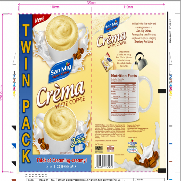 San Mig Crema 3in1 Coffee Mix