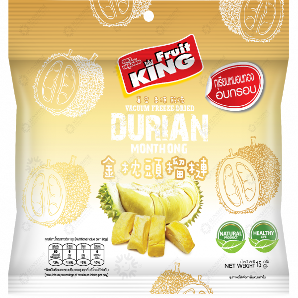 Vacuum Freeze Dried Durian Monthong (Foil roll)
