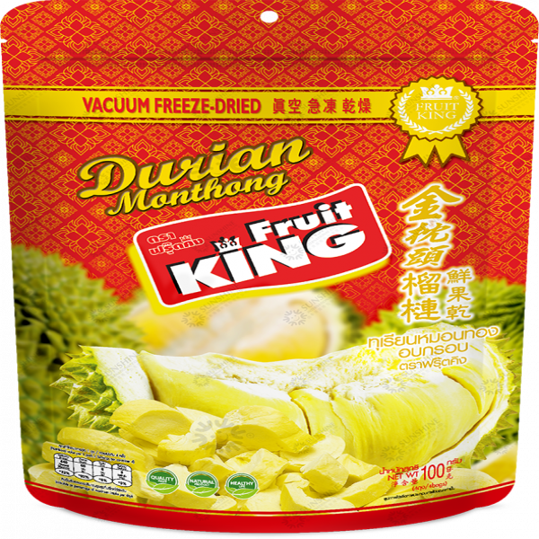 Vacuum Freeze Dried Durian Monthong (Foil gold version)