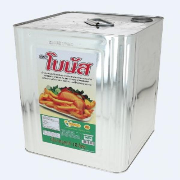 น้ำมันปาล์มโอเลอีนจากเนื้อปาล์มผ่านกรรมวิธี ปี๊บ 18 ลิตร