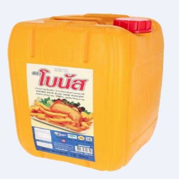 น้ำมันปาล์มโอเลอีนจากเนื้อปาล์มผ่านกรรมวิธี ถัง 18 ลิตร