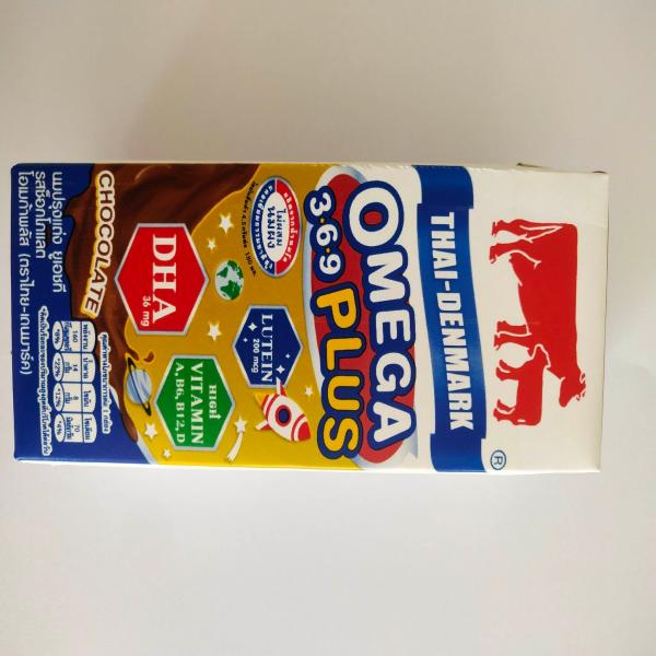 ผลิตภัณฑ์ นมยูเอชที รสช็อคโกแลต โอเมก้าพลัส (ขนาด 180 มล.)