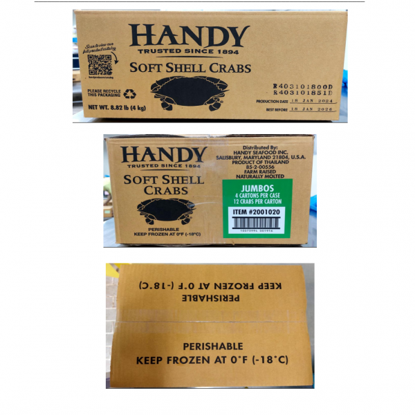 ปูนิ่มแช่เยือกแข็ง