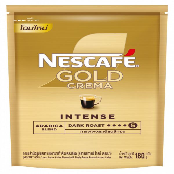 (NESCAFE® GOLD Crema) Instant Coffee Blended with Finely Ground Roasted Arabica Coffee