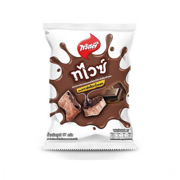 Rice Cracker with malt and dark Chocolate