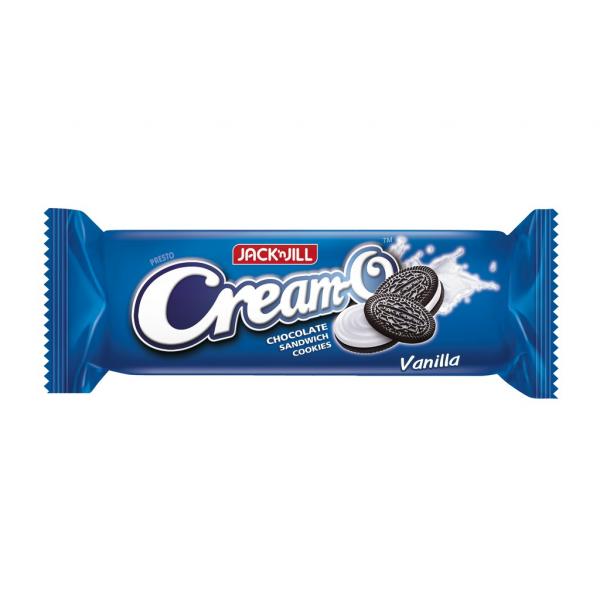 Chocolate Sandwich Cookies with Vanilla Flavoured cream