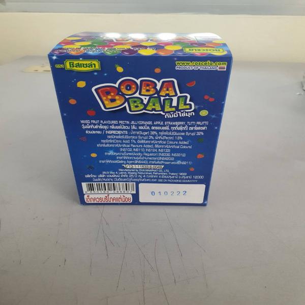 BOBA BALL - MIXED FRUIT FLAVOURED PECTIN JELLY (ORANGE,APPLE,STRAWBERRY,TUTTI FRUITTI)