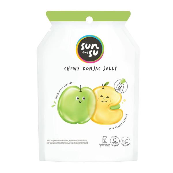 Jelly Carrageenan Mixed Konyakku, Orange flavour (SUNSU Brand)